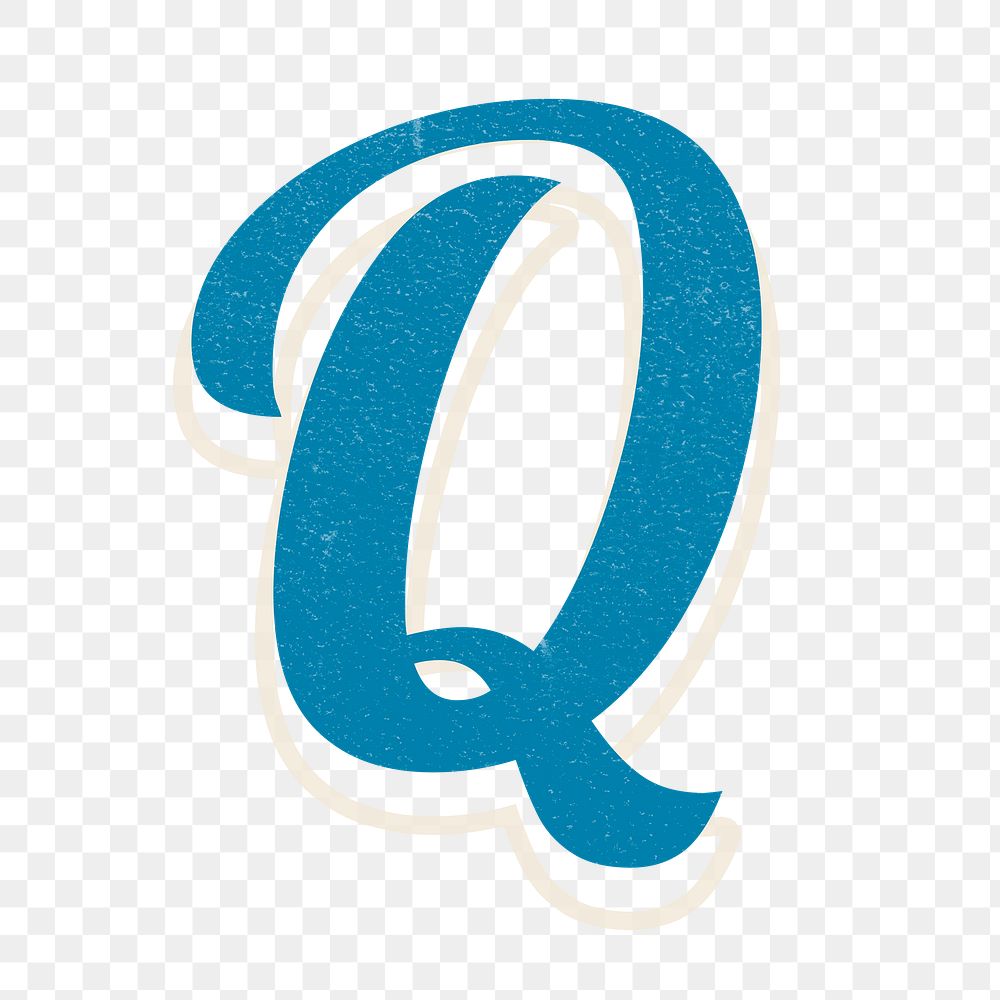 Letter Q png alphabet lettering