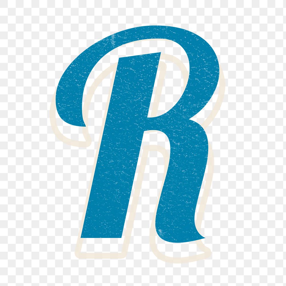 Letter R png alphabet lettering