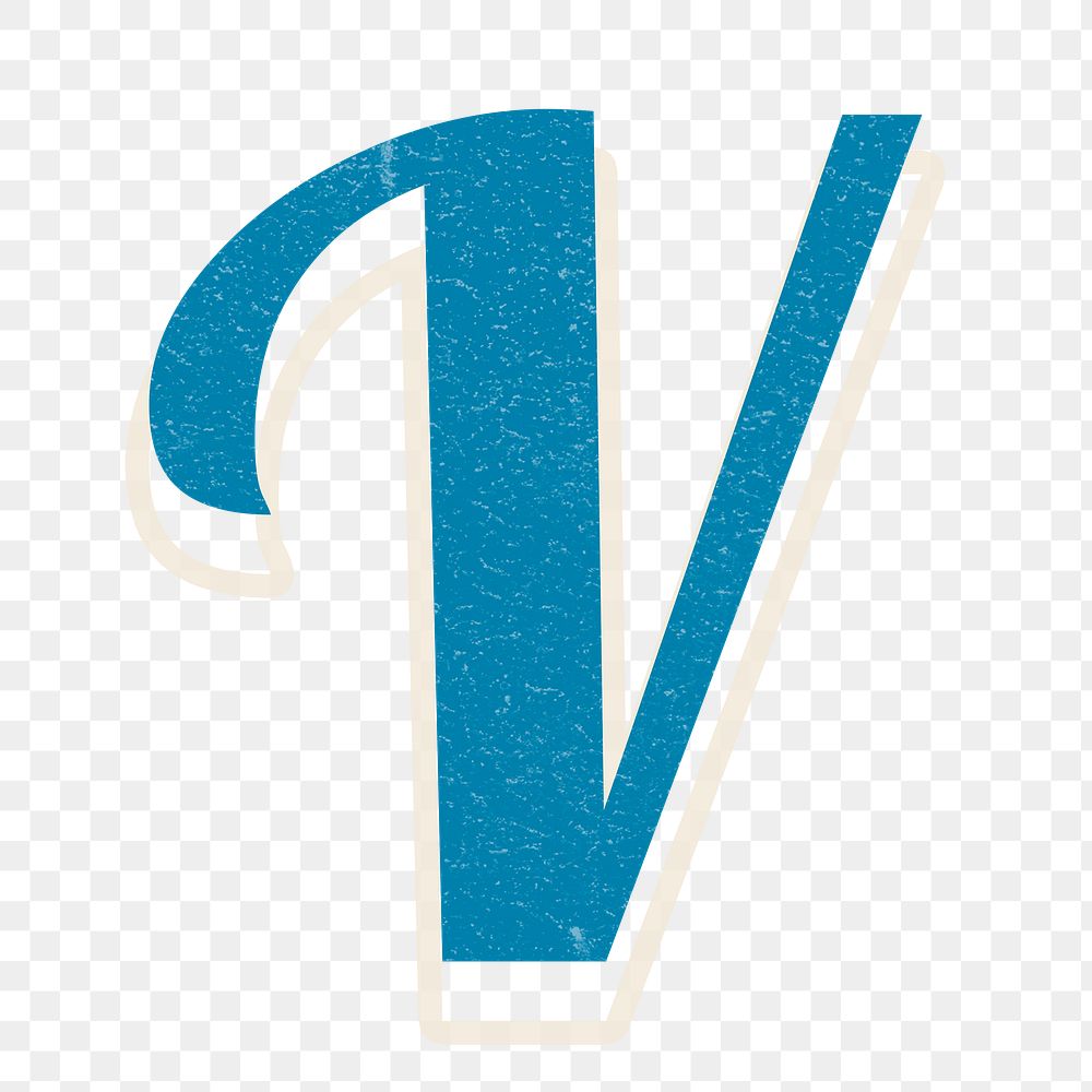 Letter V png alphabet lettering