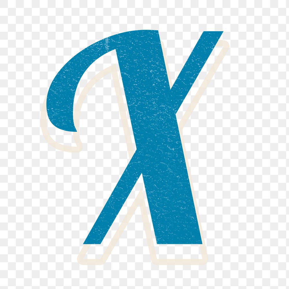 Letter X png alphabet lettering