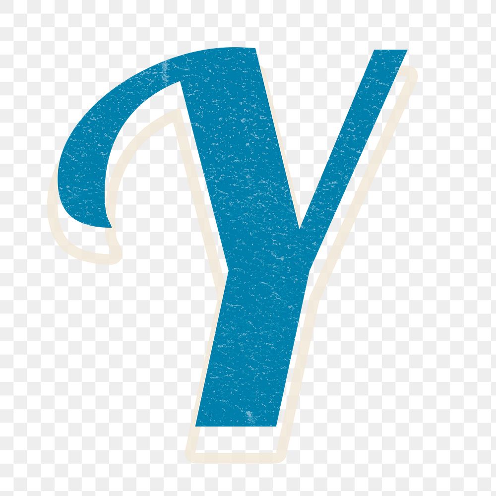 Letter Y png alphabet lettering