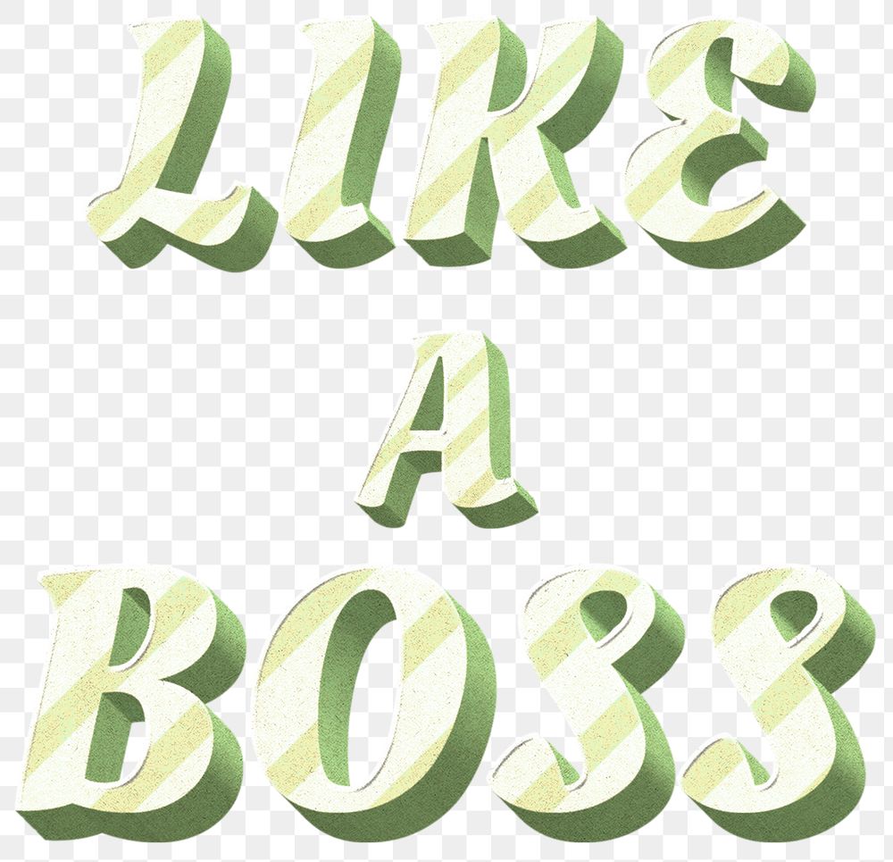 Slang typography polka dot png like a boss