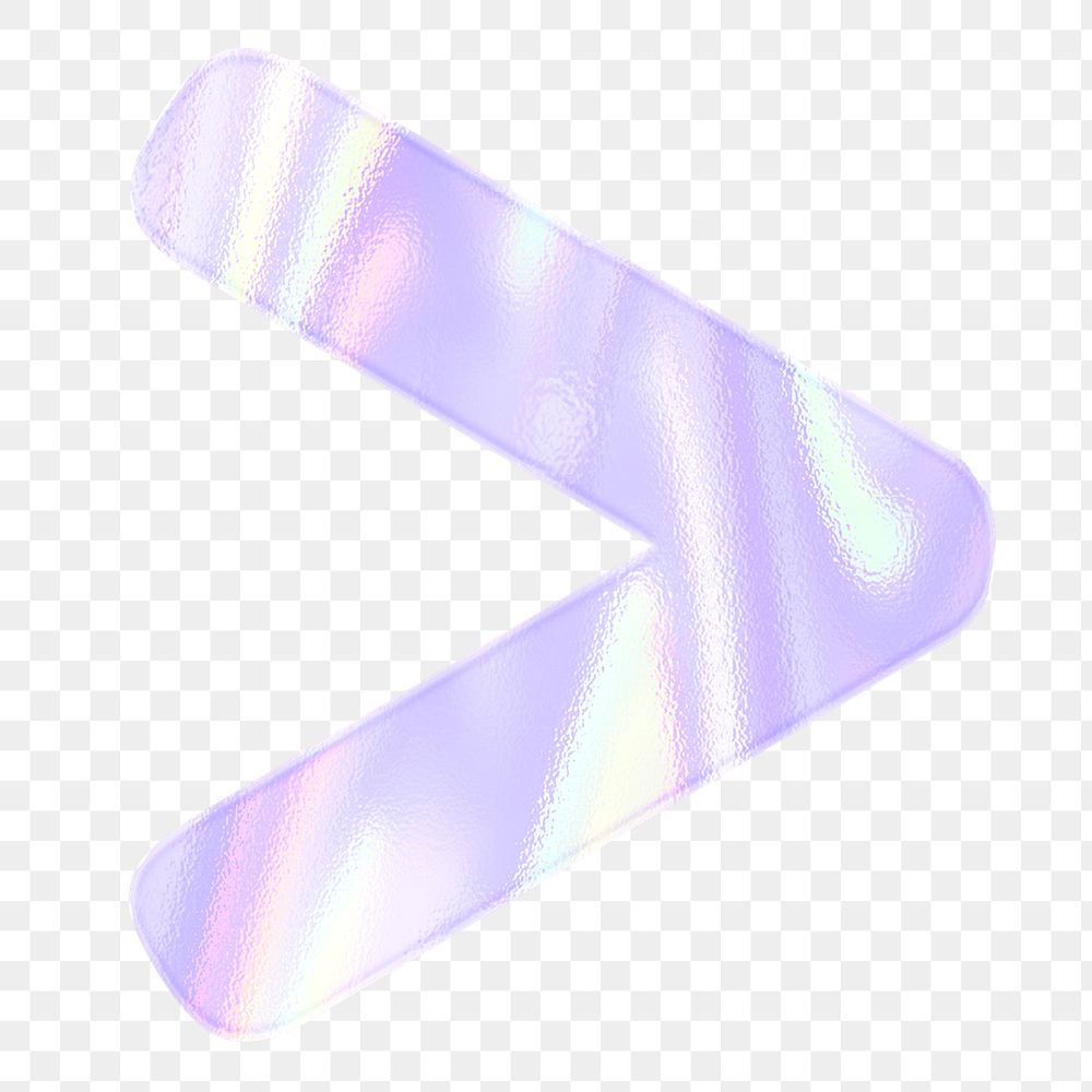 Angle bracket sign sticker png pastel holographic