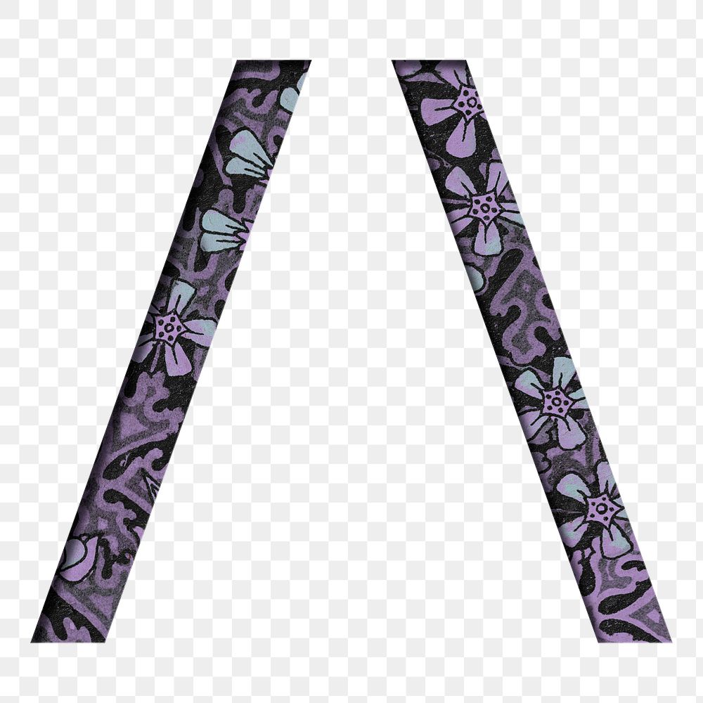 Vintage purple Slash and Backslash png symbol typography