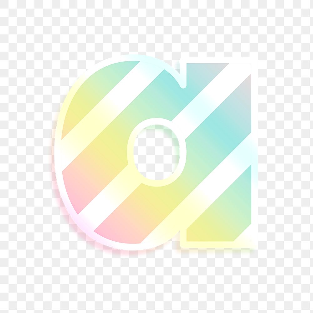 Png letter a rainbow gradient