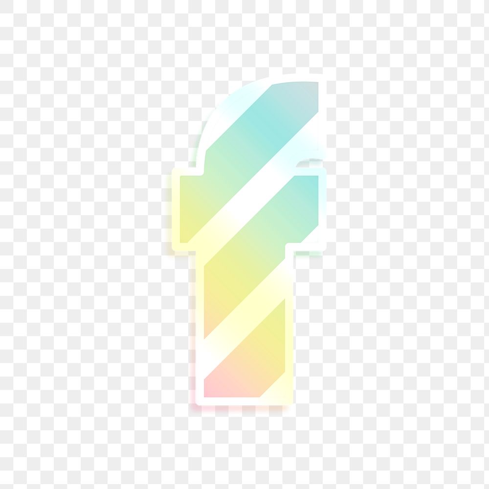 Png letter f rainbow gradient