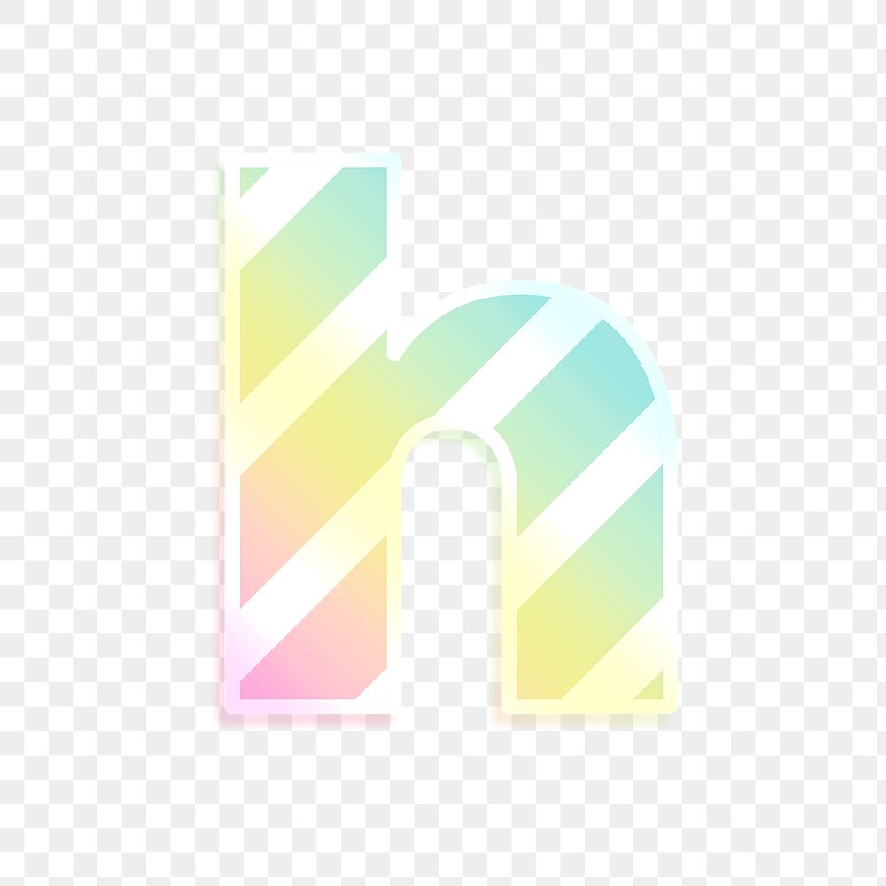 Png letter h rainbow gradient