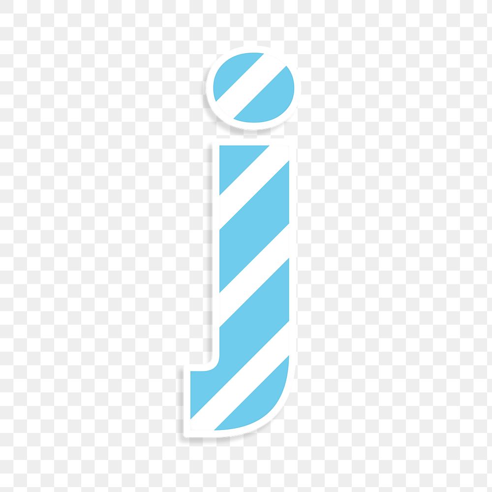 Png letter j striped font