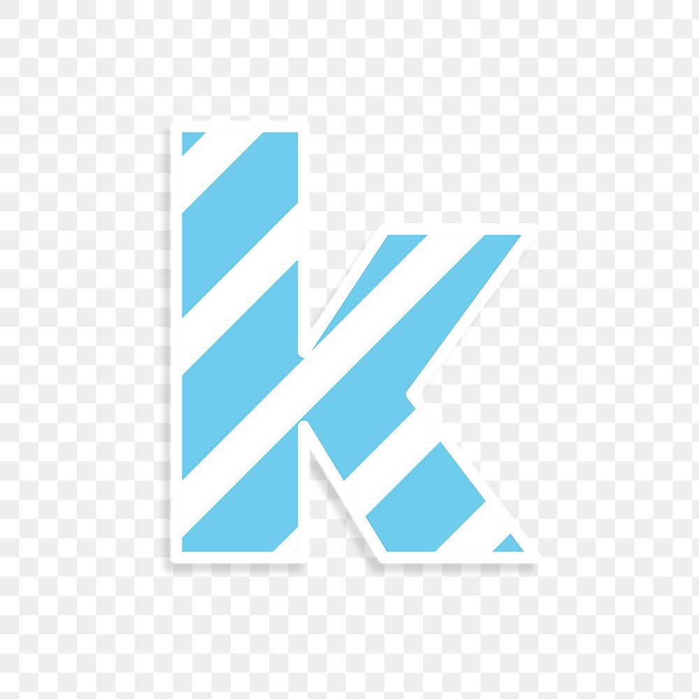 Png letter k striped font