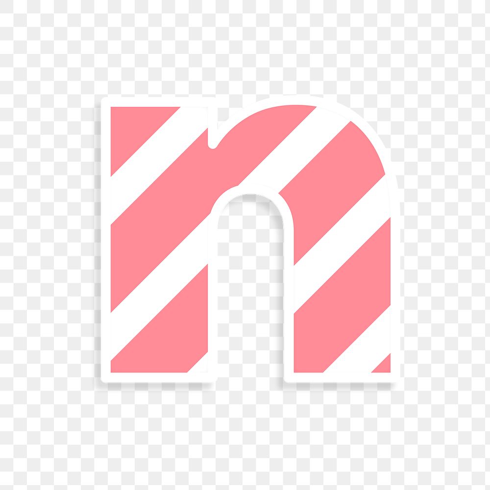 Png letter n striped font
