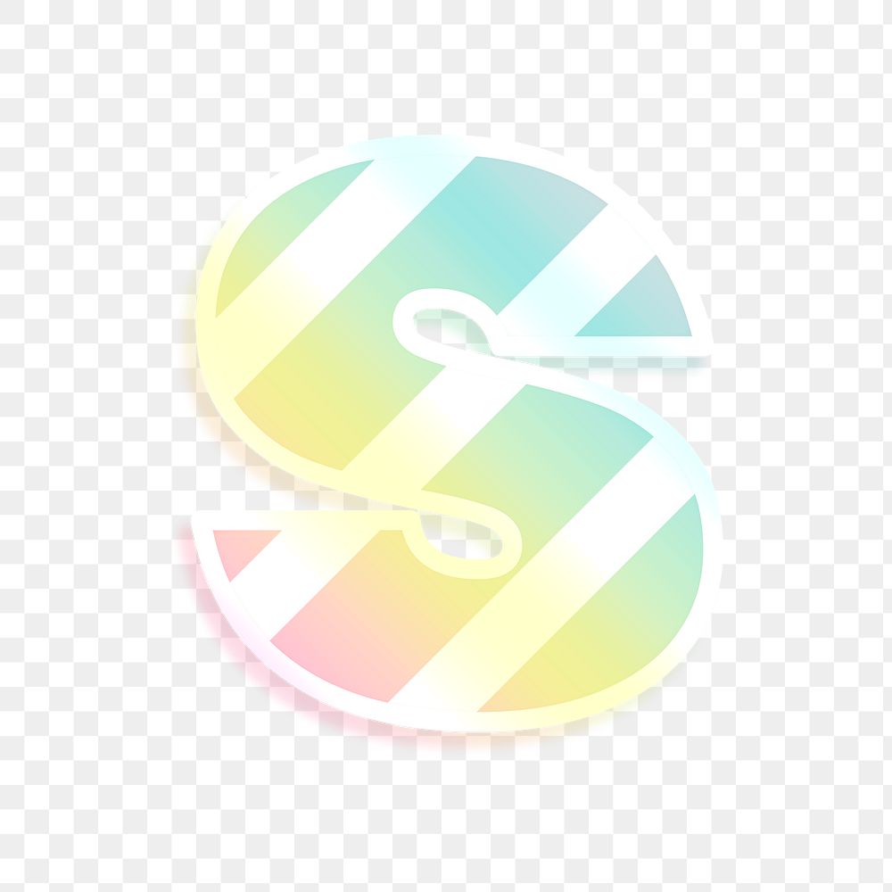 Png letter s rainbow gradient