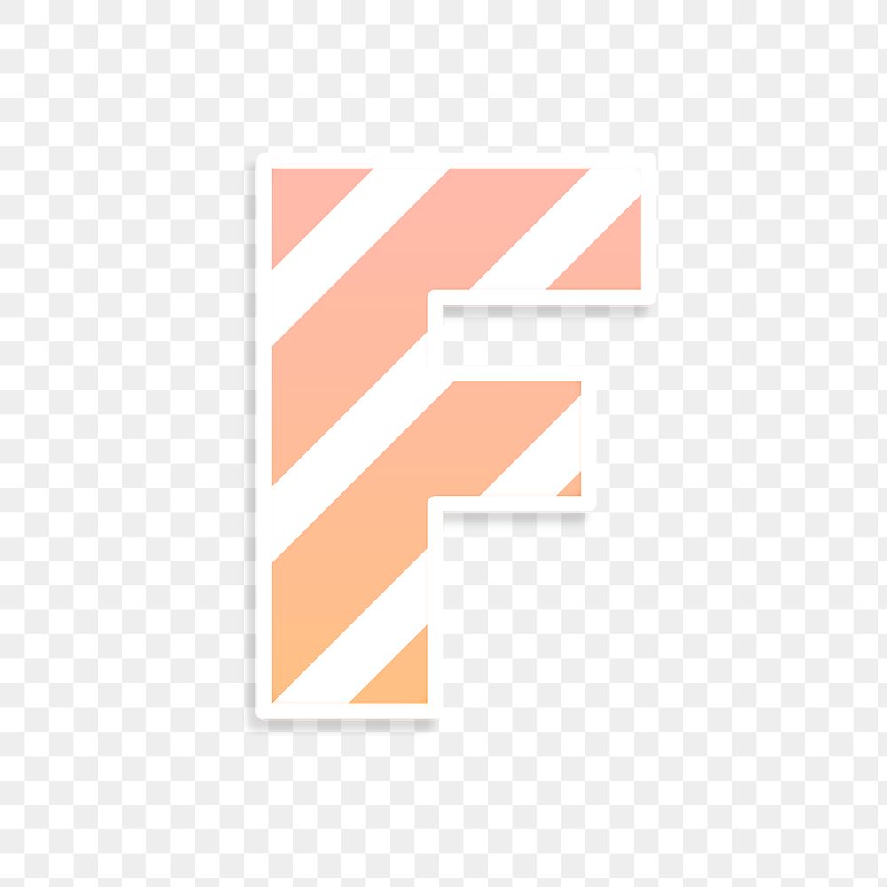 Png letter f pastel gradient