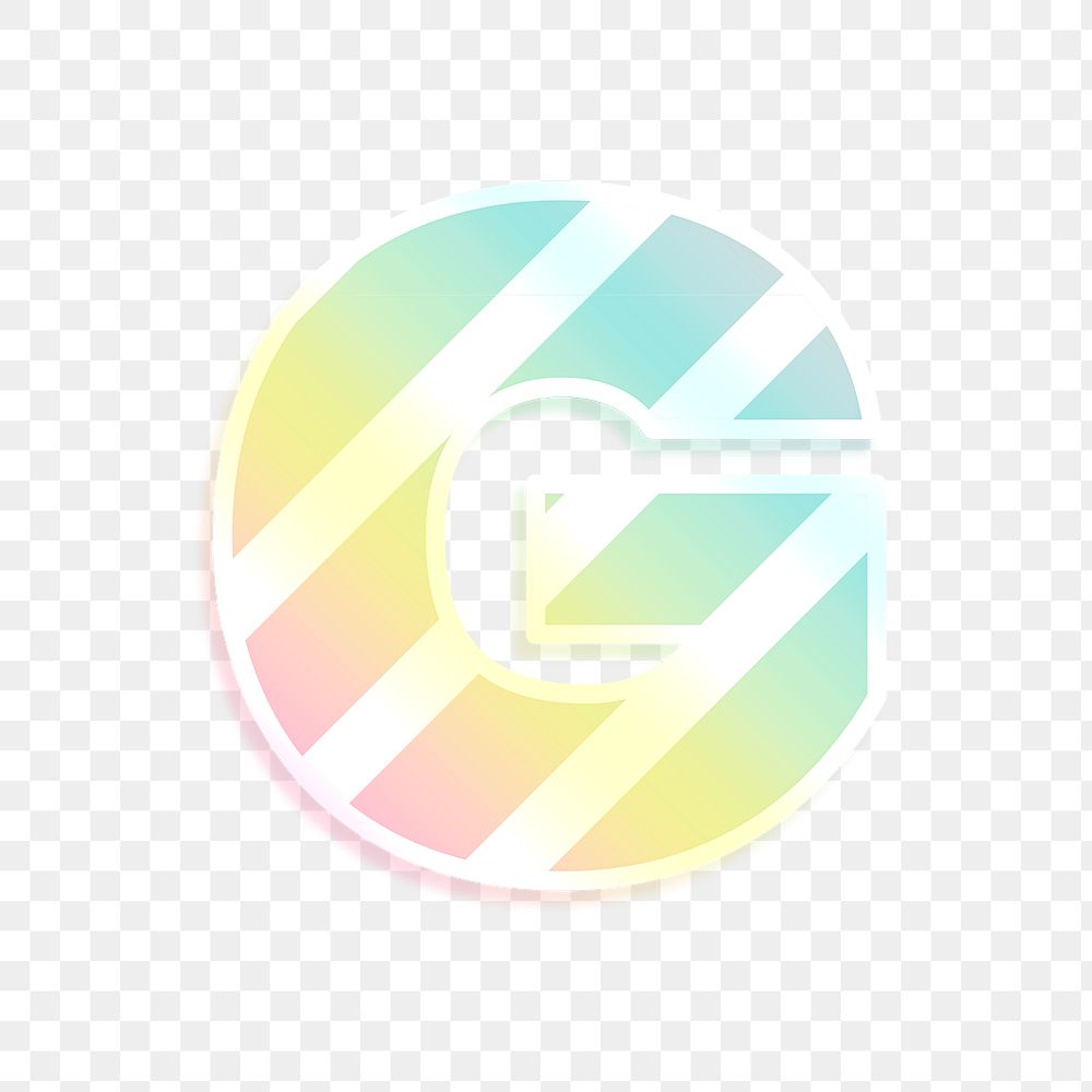 Png letter g rainbow gradient