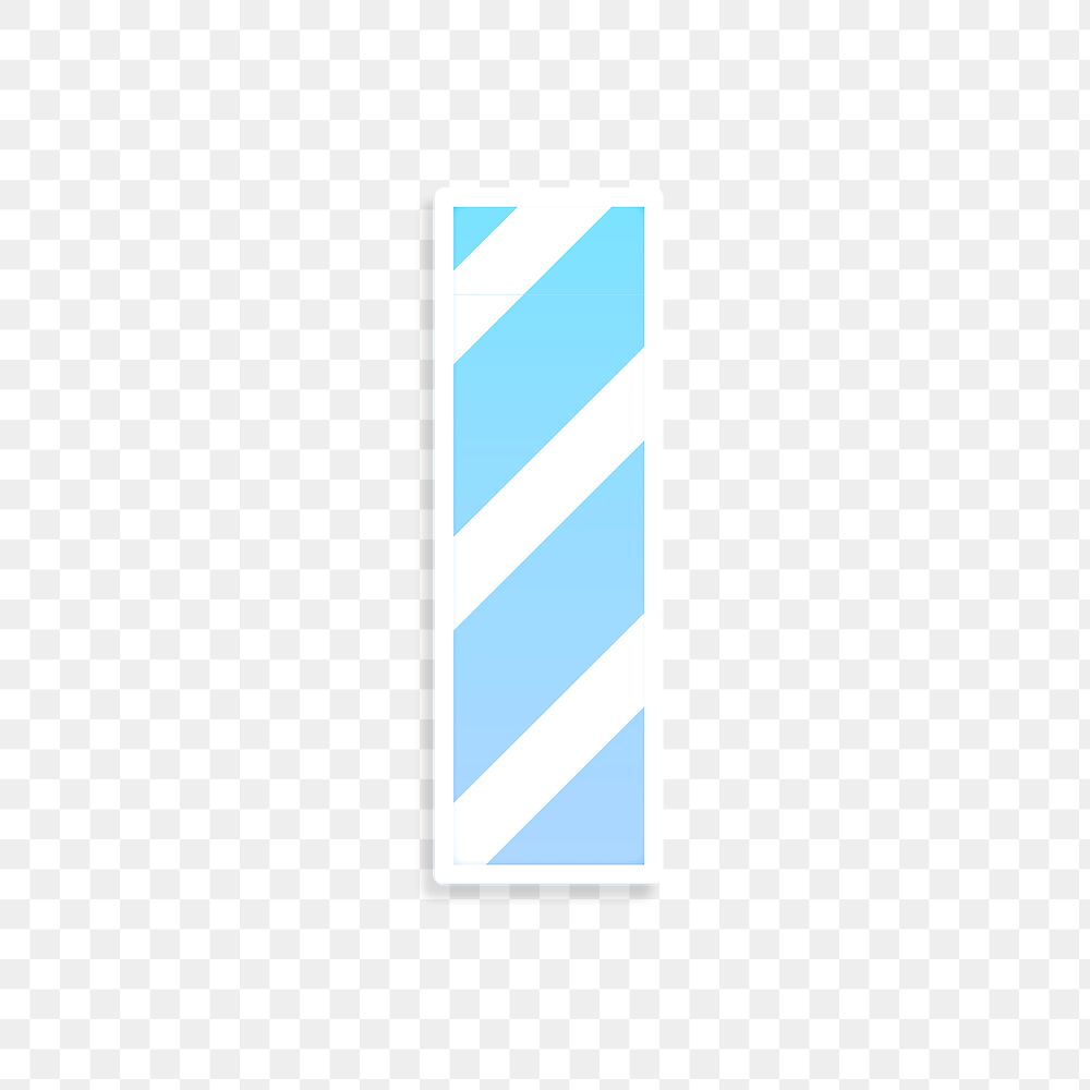 Png letter i striped font