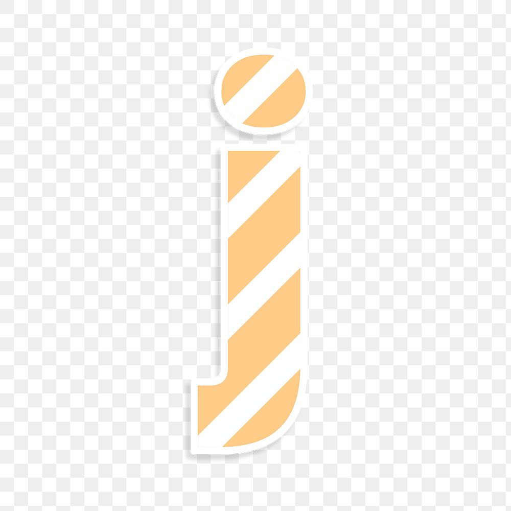 Png letter j striped font