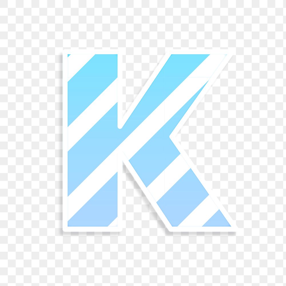 Png letter k pastel gradient