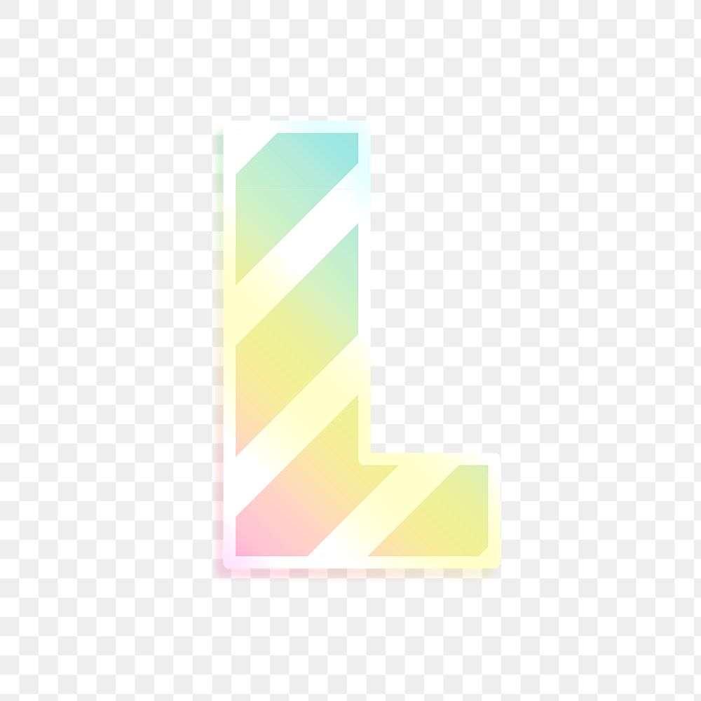Png letter l rainbow gradient
