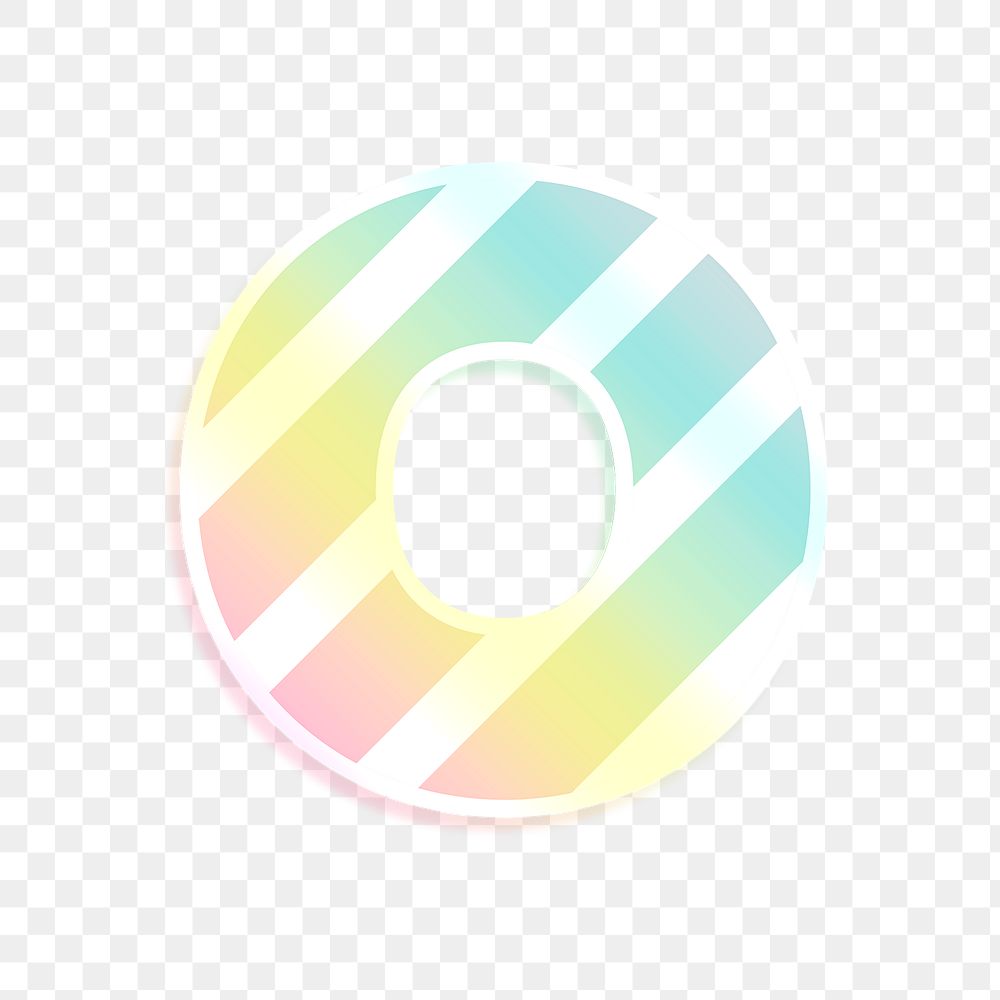 Png letter o rainbow gradient
