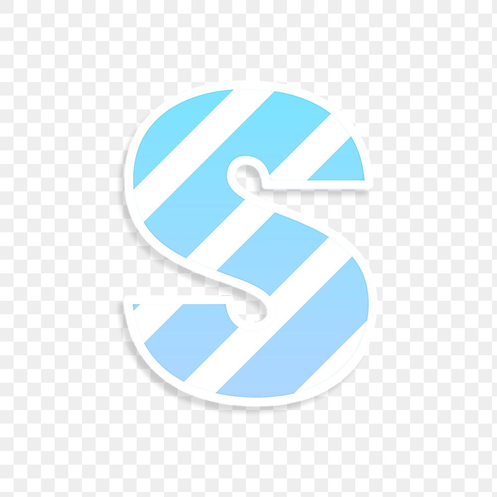 Png letter s striped font