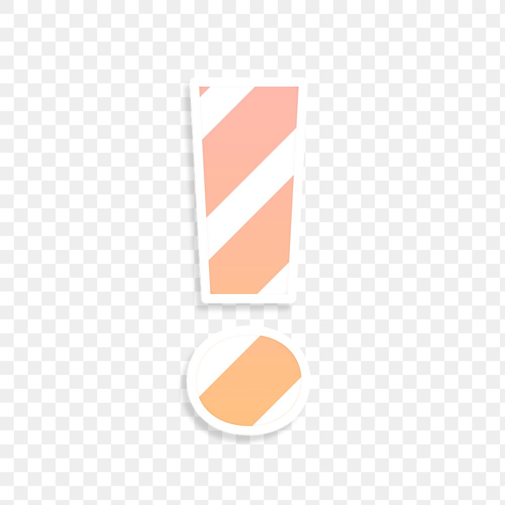 Exclamation mark png word design
