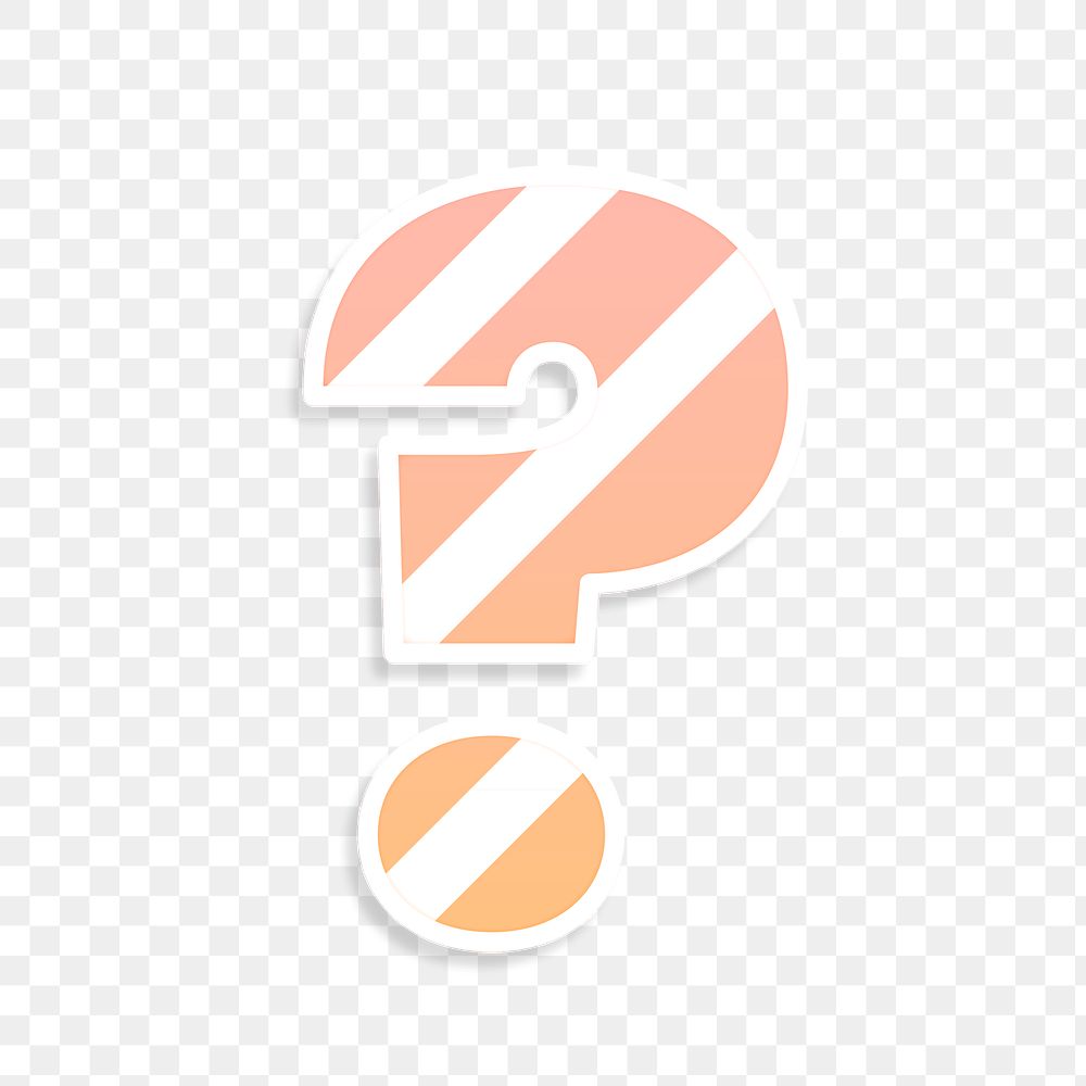 Question mark png word design