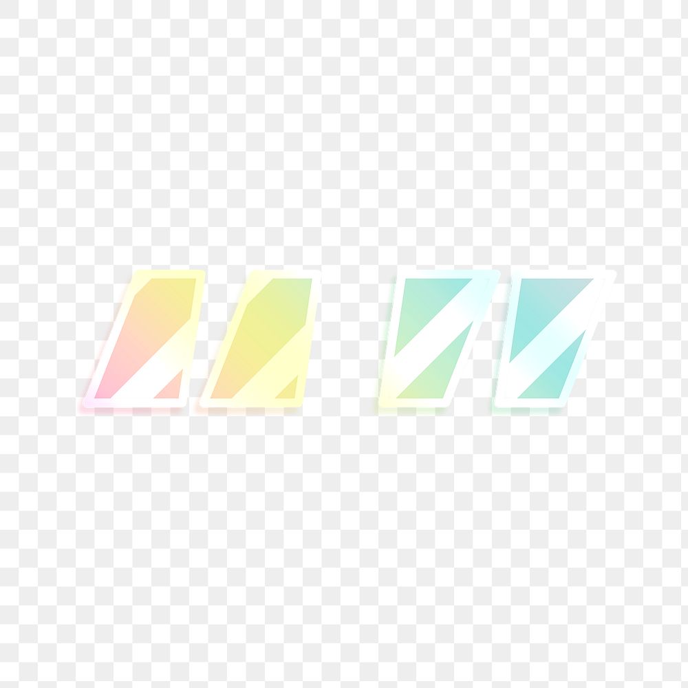 Png quotation mark rainbow gradient typography