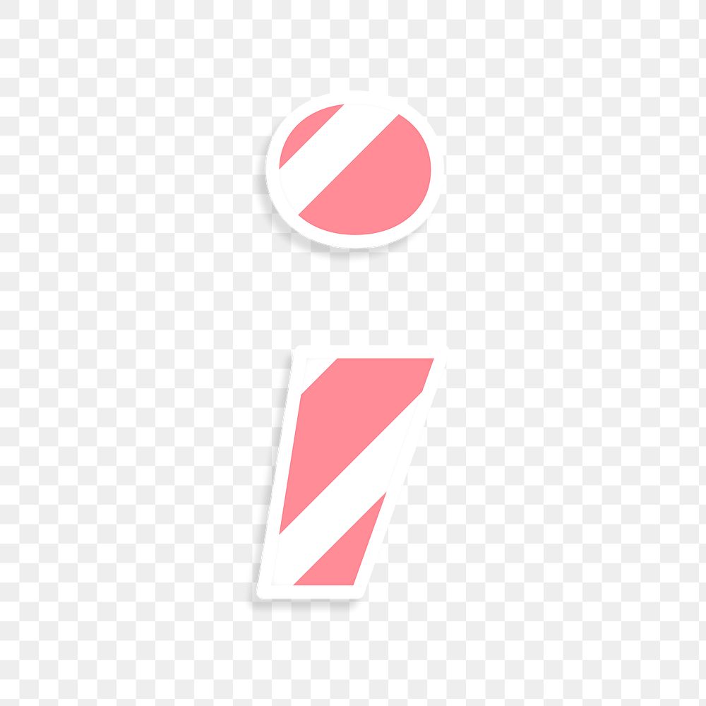 Pink semicolon symbol png typography
