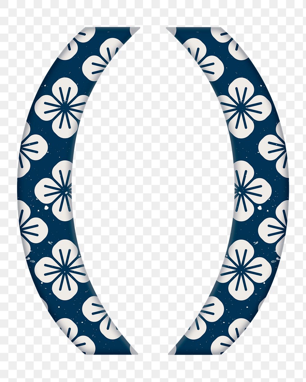 Png bracket symbols floral japanese inspired pattern typography