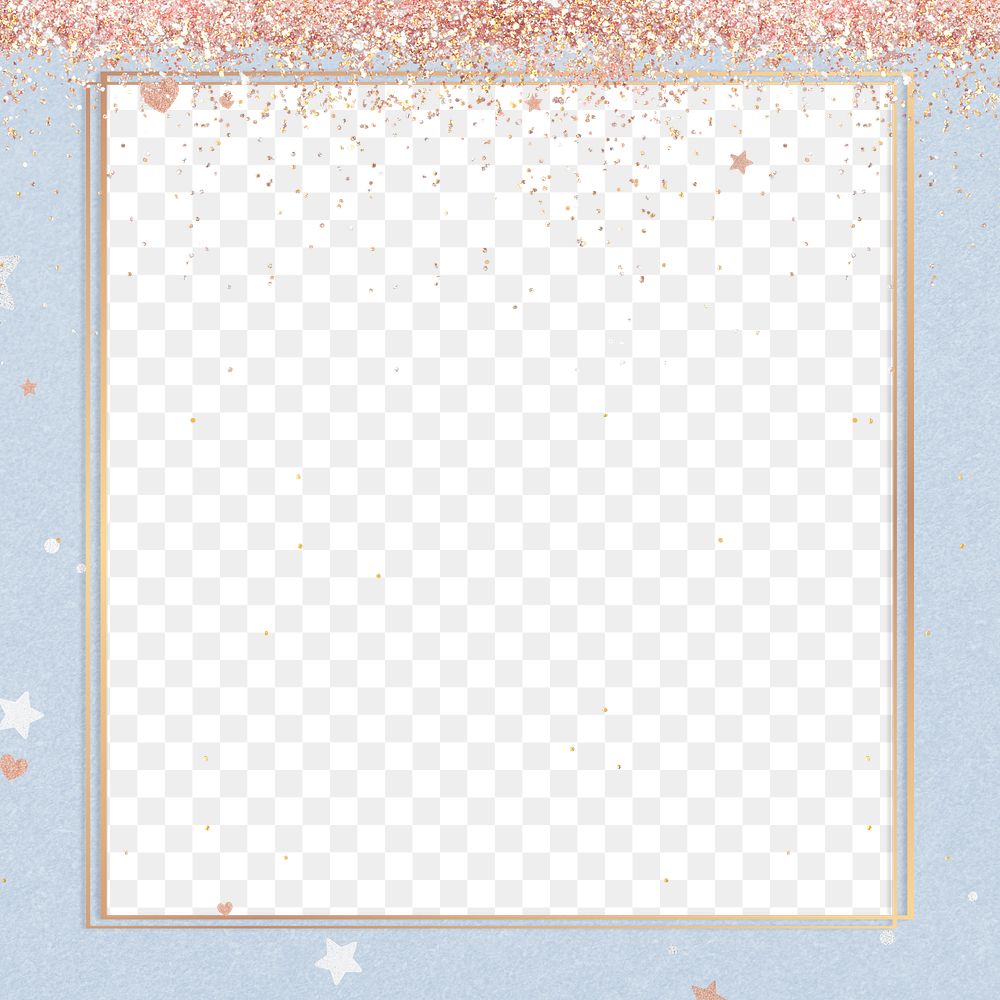 Shimmery border png festive pink glitter frame