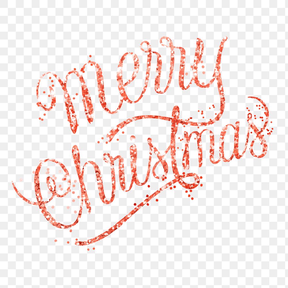 Merry Christmas message png sticker handwritten
