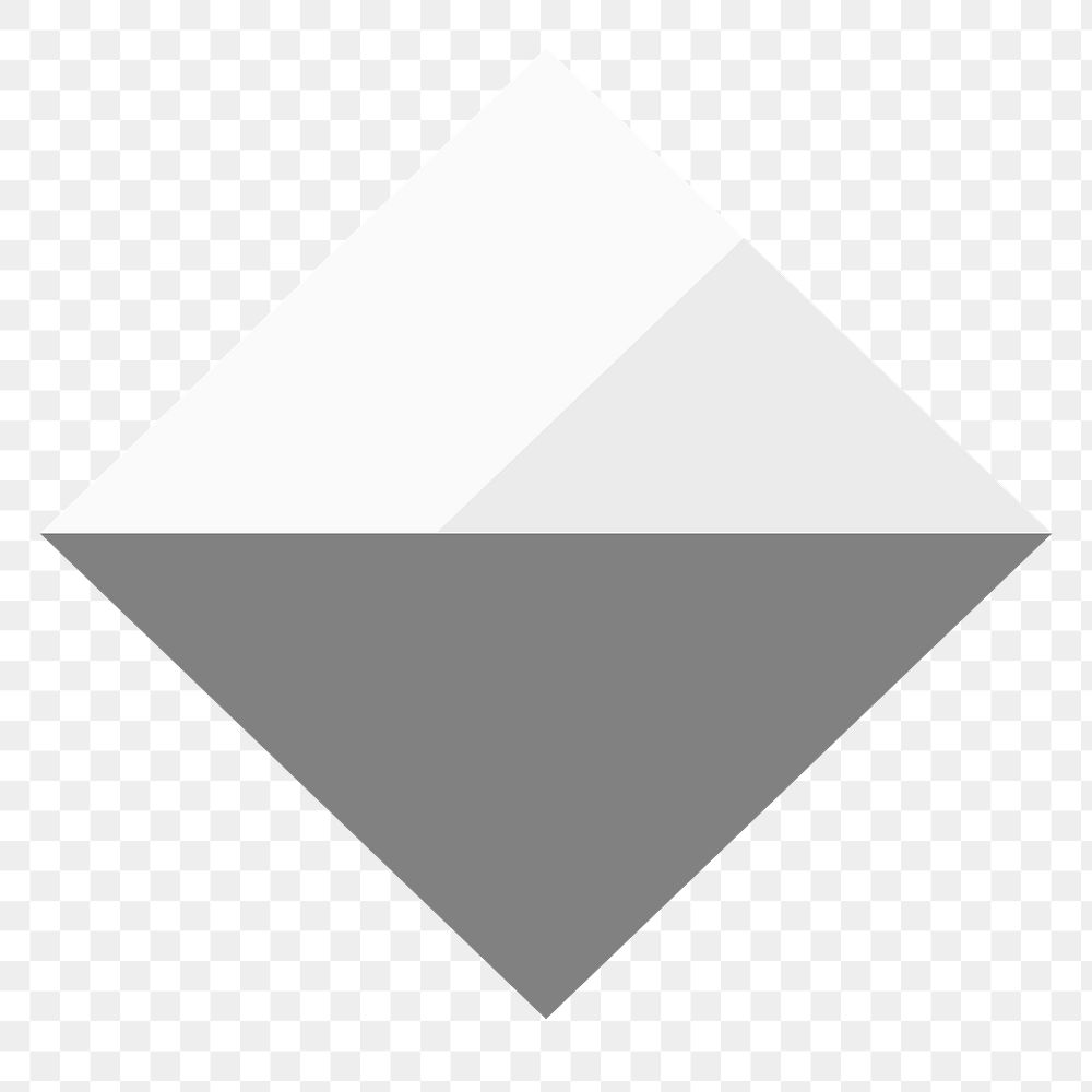 Png monotone iceberg geometric design element