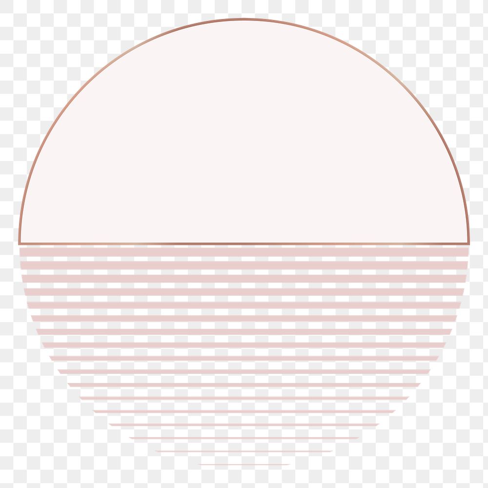 PNG nude pink moon aesthetic design element on transparent background