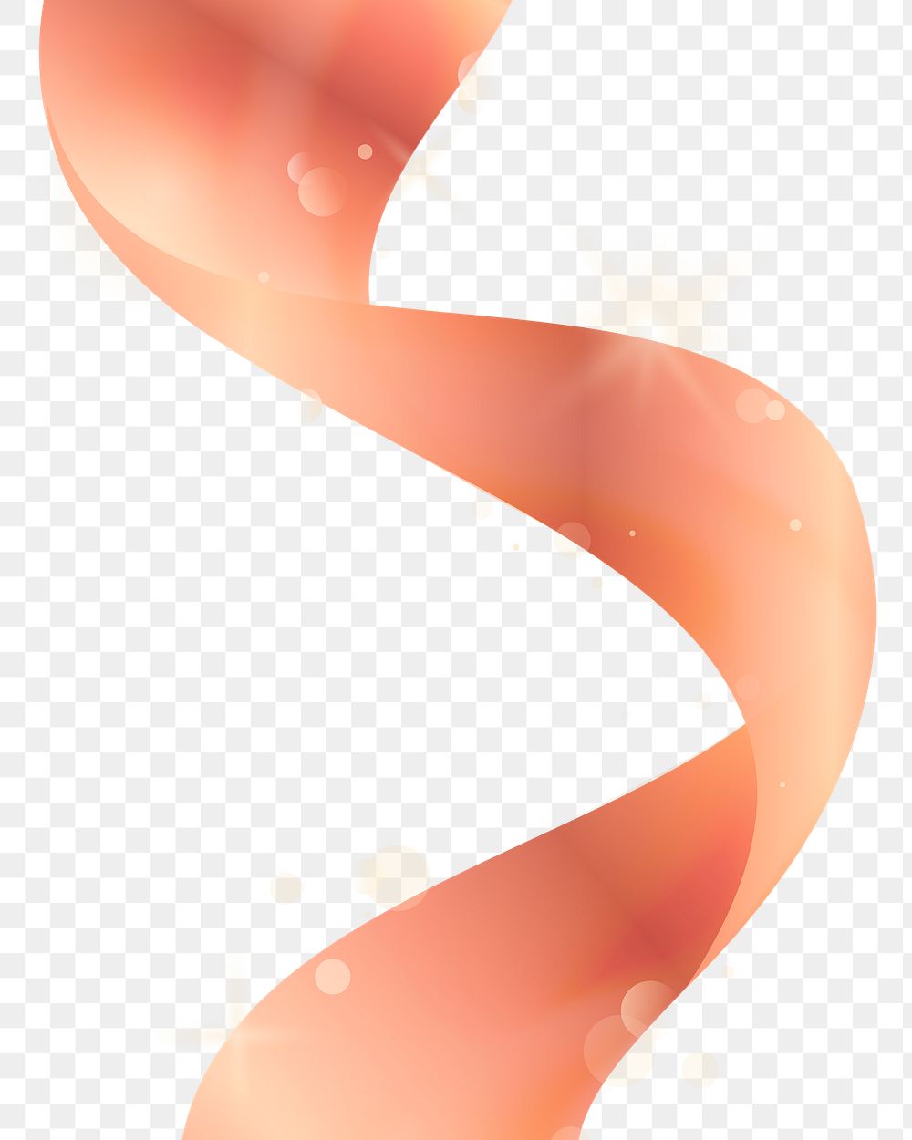 Ribbon png in copper color 