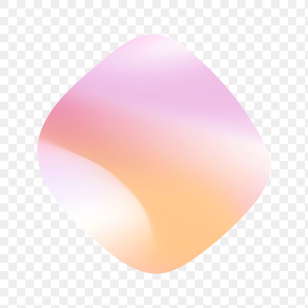 Gradient sticker png pink and orange square shape