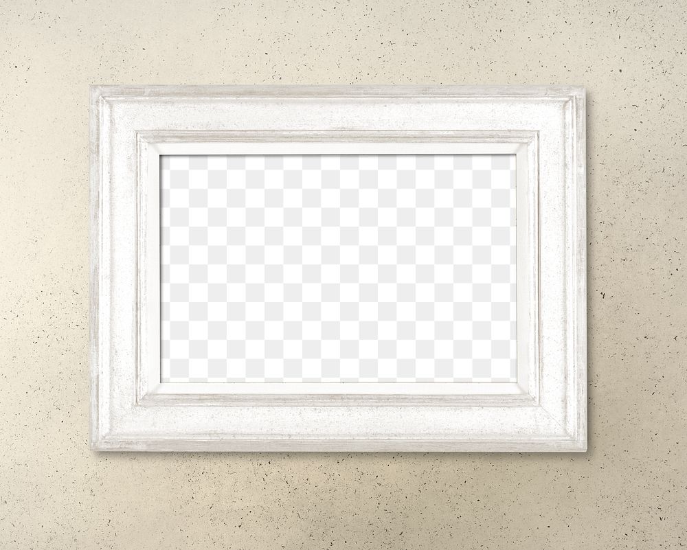 Frame PNG mockup, home decor, vintage white design