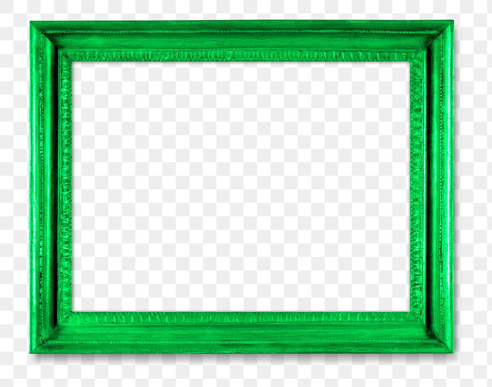 Frame mockup PNG sticker, vintage neon home green decor