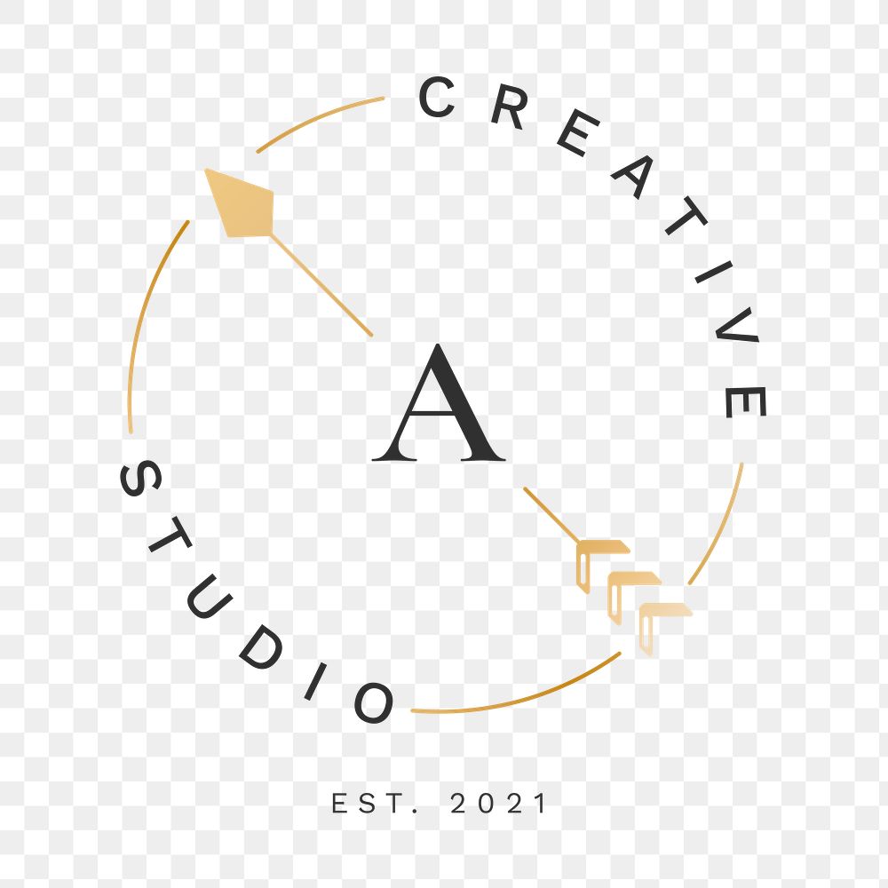 Minimal logo png arrow, professional business branding graphic