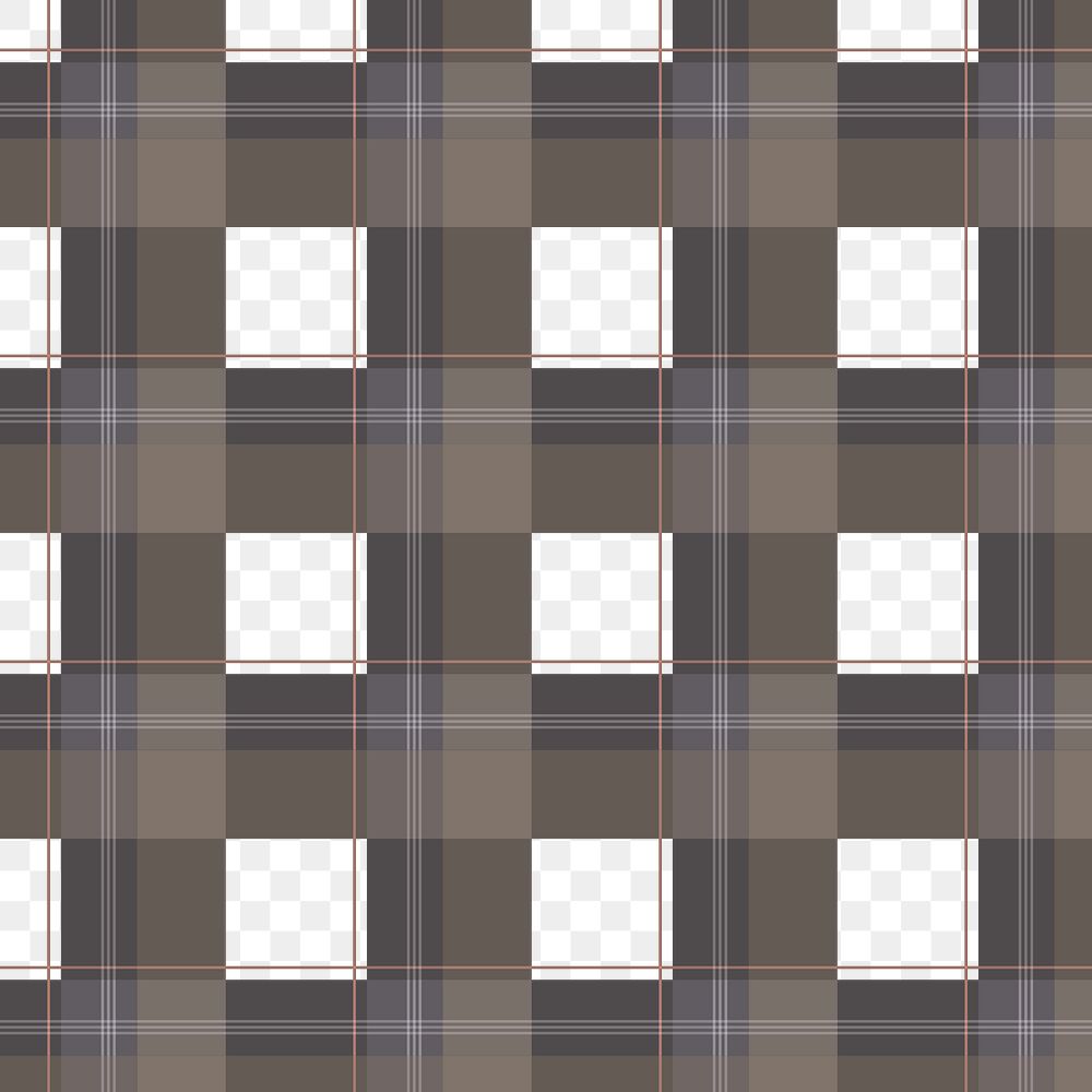 Seamless plaid png background transparent, brown checkered pattern design
