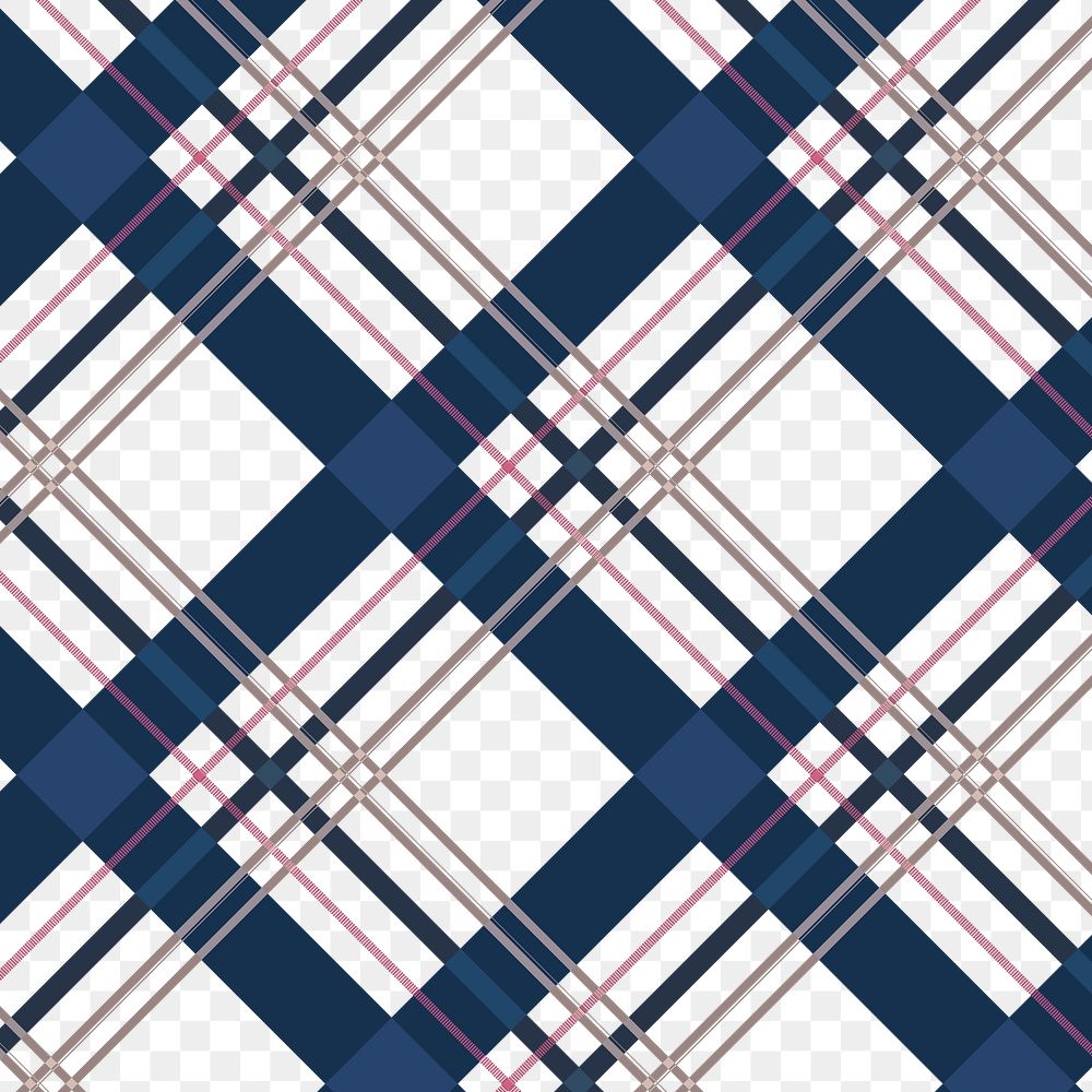 Pattern background png transparent, tartan plaid, blue traditional design