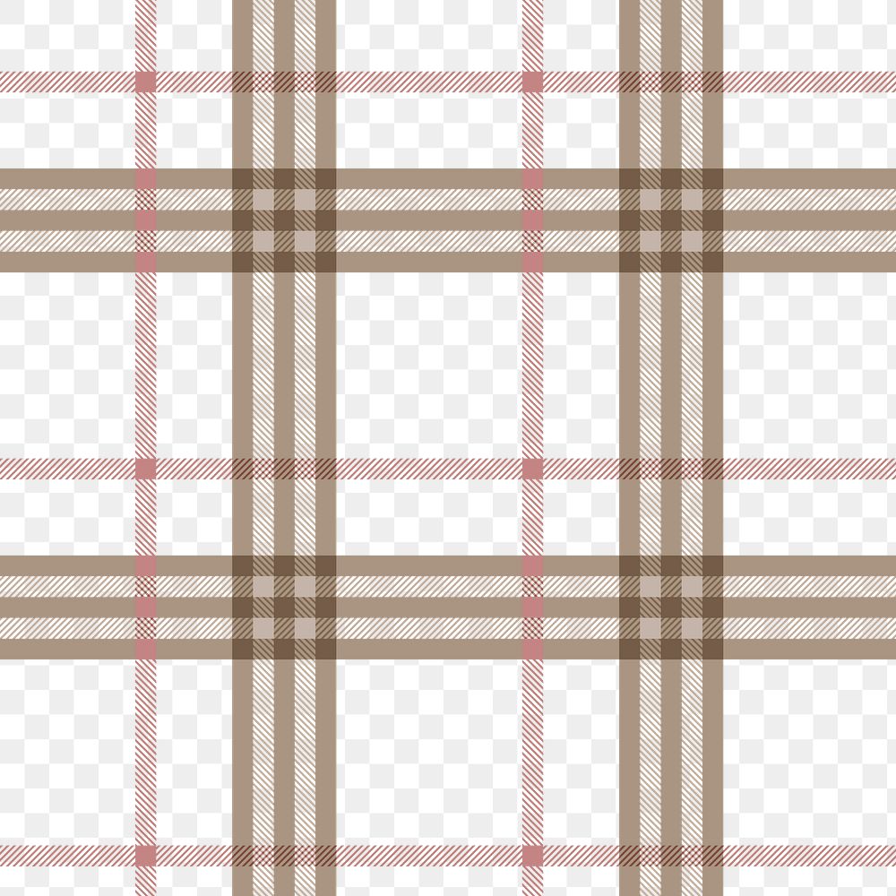 Seamless plaid png background, brown checkered pattern design
