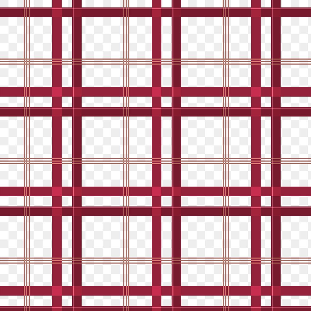 Red plaid background png transparent, grid pattern design