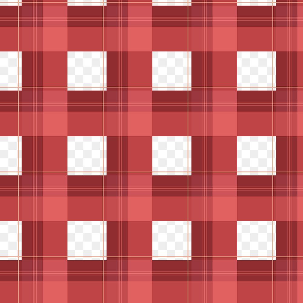 Tartan pattern png transparent background, red traditional design