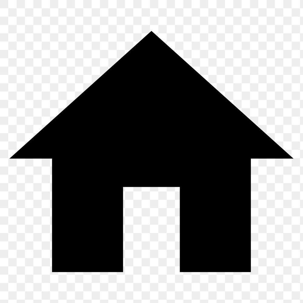 Home png filled icon for business application