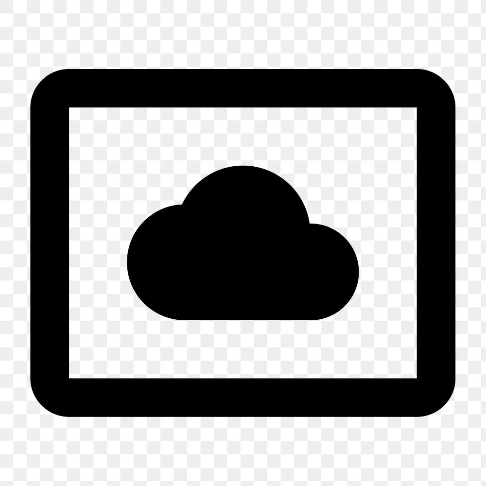 PNG Settings System Daydream icon for apps & websites, filled black design, transparent background