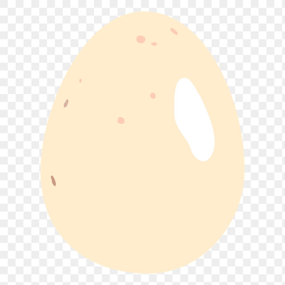 Egg png sticker, food illustration on transparent background. Free public domain CC0 image.