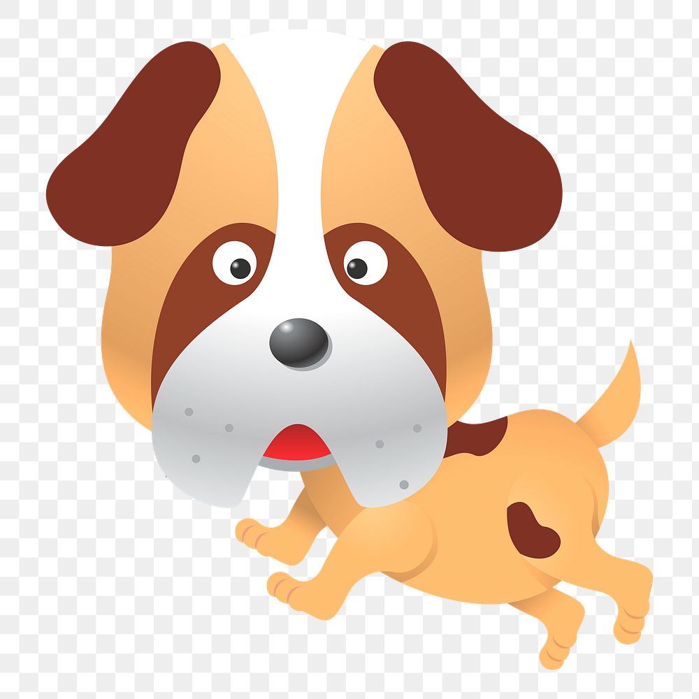 Bulldog png sticker, cute animal illustration, transparent background. Free public domain CC0 image.