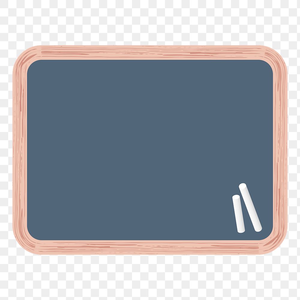 Chalkboard png sticker, stationery illustration, transparent background. Free public domain CC0 image.