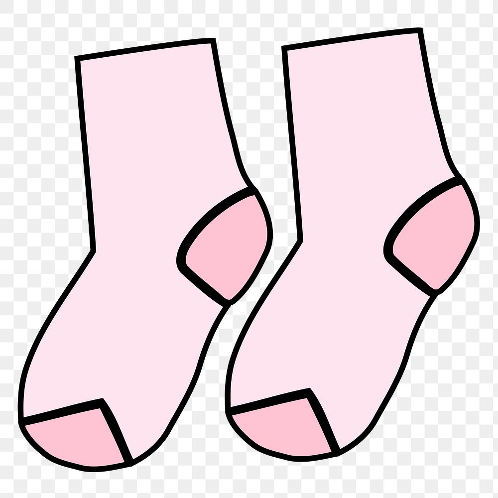 Socks doodle png sticker, kids | Free PNG - rawpixel