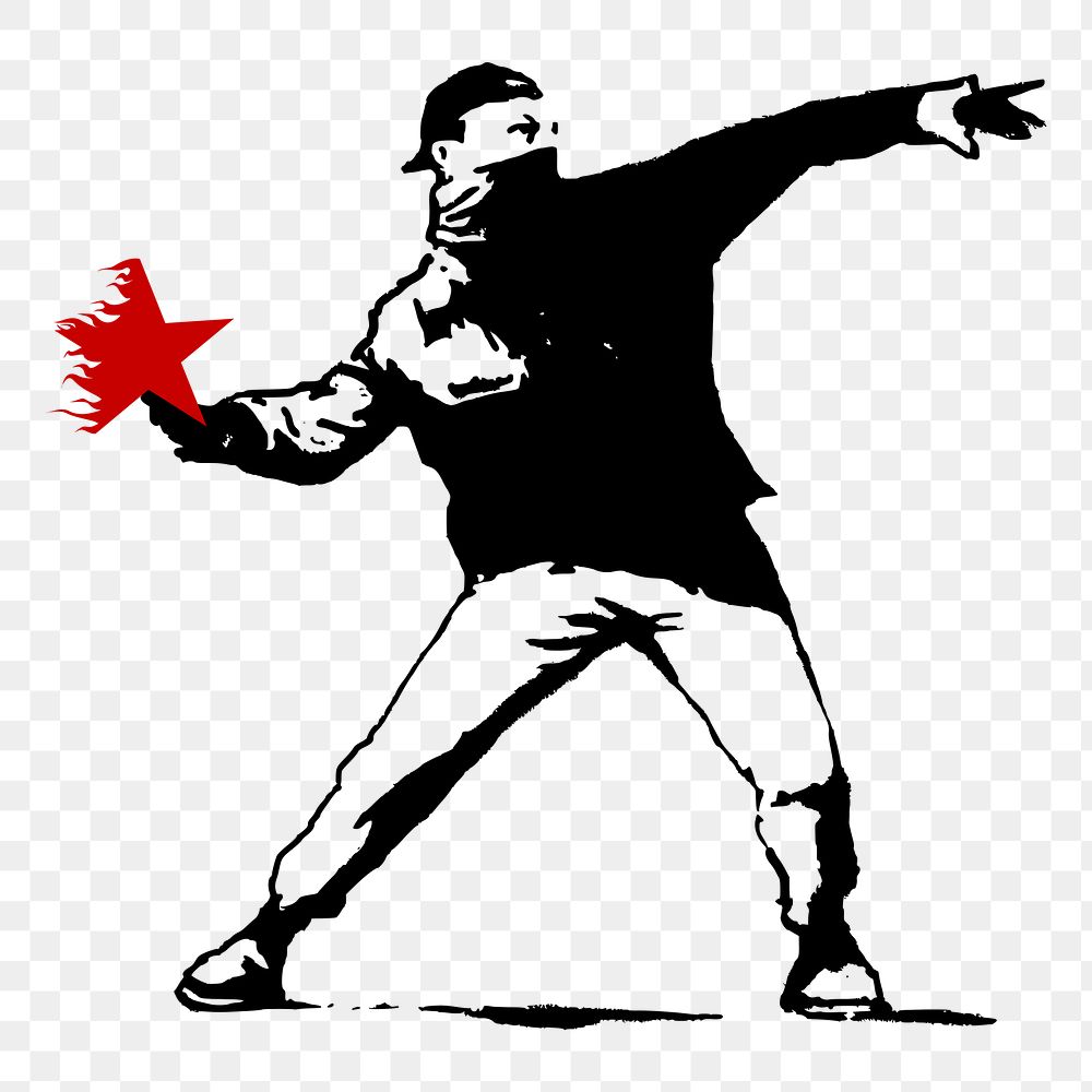 Protestor png sticker, demonstration illustration, transparent background. Free public domain CC0 image.