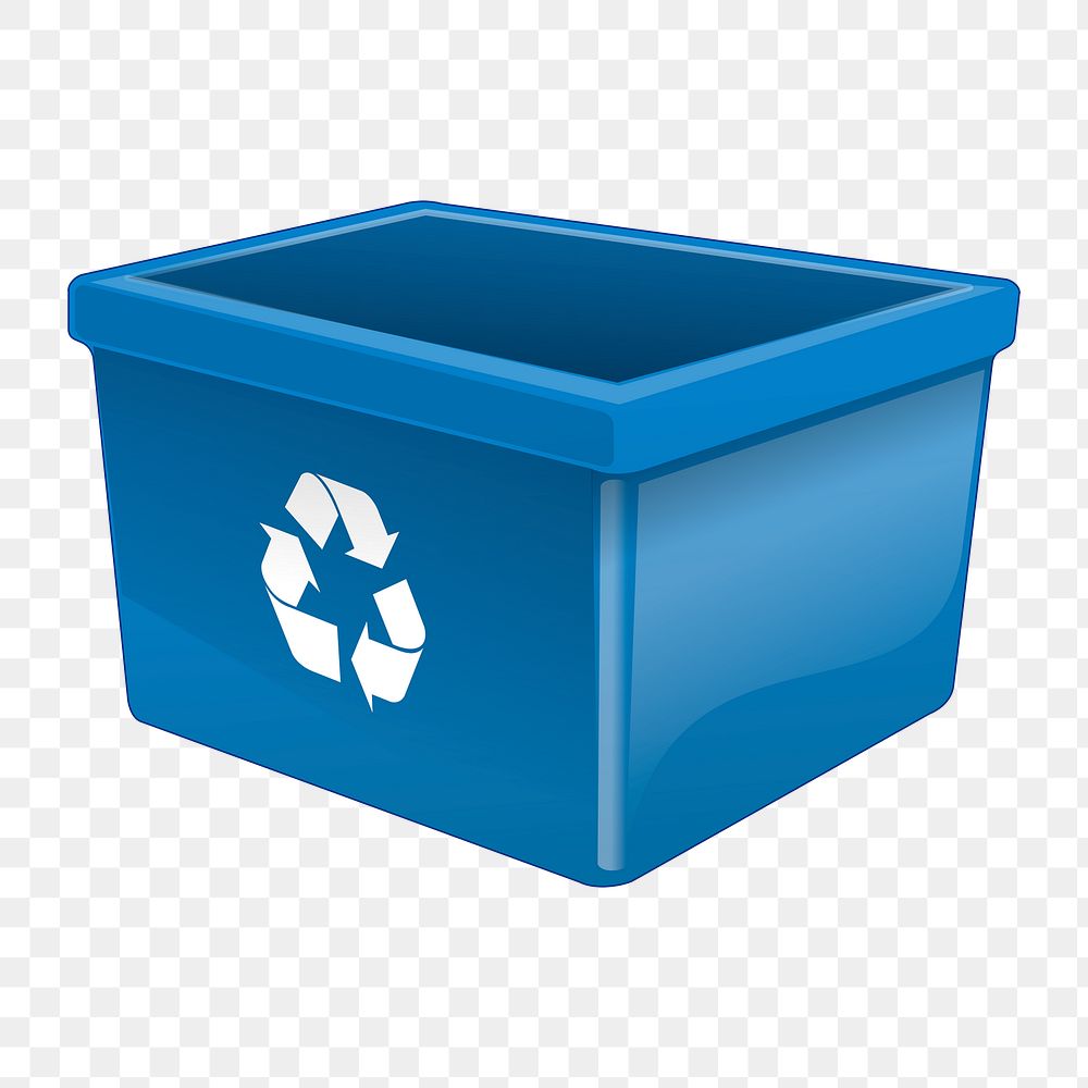 Recycle bin png sticker, icon illustration, transparent background. Free public domain CC0 image.